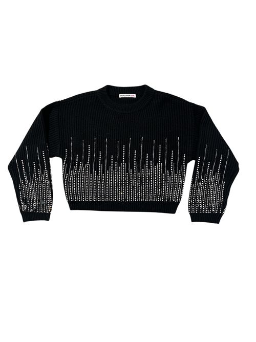 Maglia nera con strass PATRIZIA PEPE | 7K0059K103